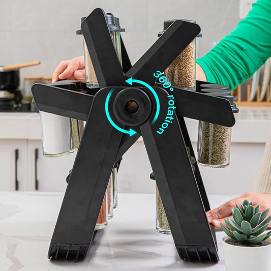 Jar Rotating Spice Rack